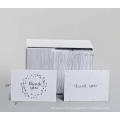 100 Custom Greeting Card White 50 pack Thank You Cards